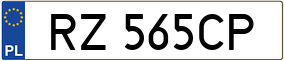 Trailer License Plate